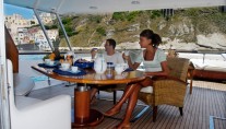 Classic Yacht NAFISA -  Aft Deck Al fresco Dining
